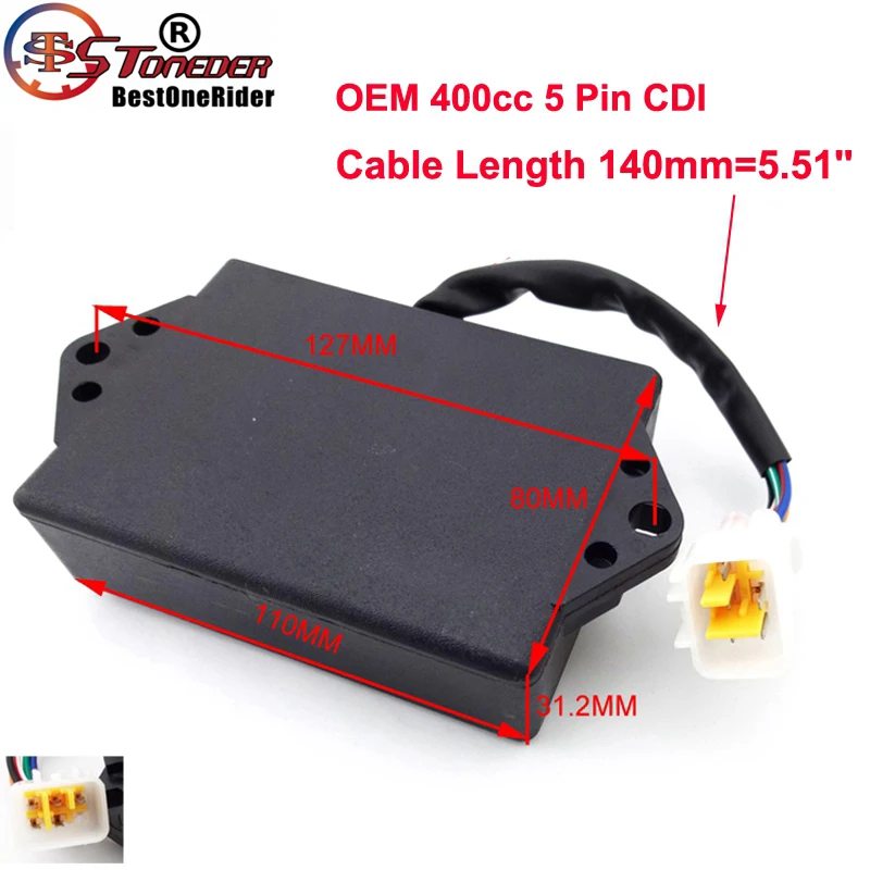 STONEDER OEM 5 контактов 400cc зажигание квадроцикла CDI Box для китайского