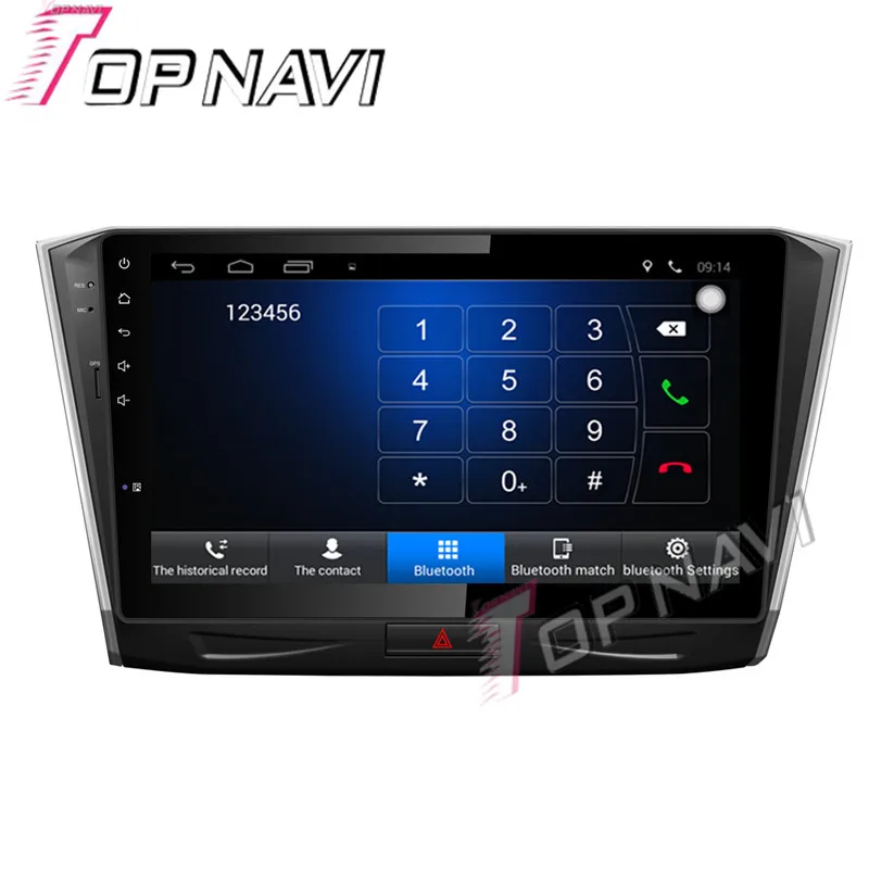 Topnavi 10 1 ''четырехъядерный Android 6 0 Автомобильный GPS навигатор для VW 2015 Passat радио