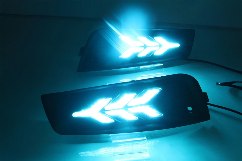 Cscsnl 2 шт. для chevrolet cruze 2009 2010 2011 2012 2013 DRL Дневной светильник колпак противотуманных фар с желтым сигналом поворота