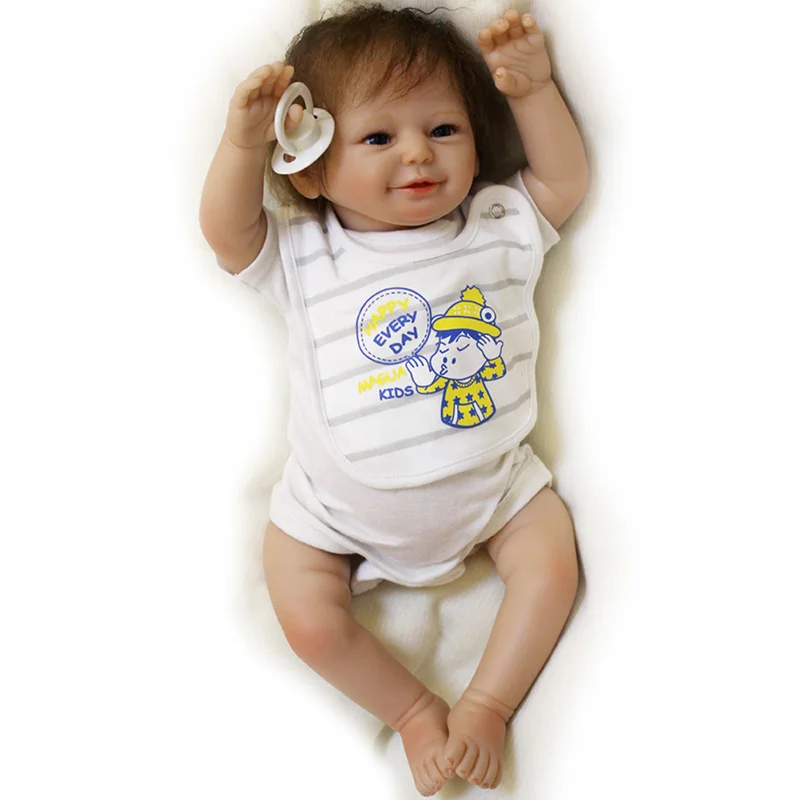 20 дюймов ручная работа реалистичные куклы для новорожденных мягкие виниловые