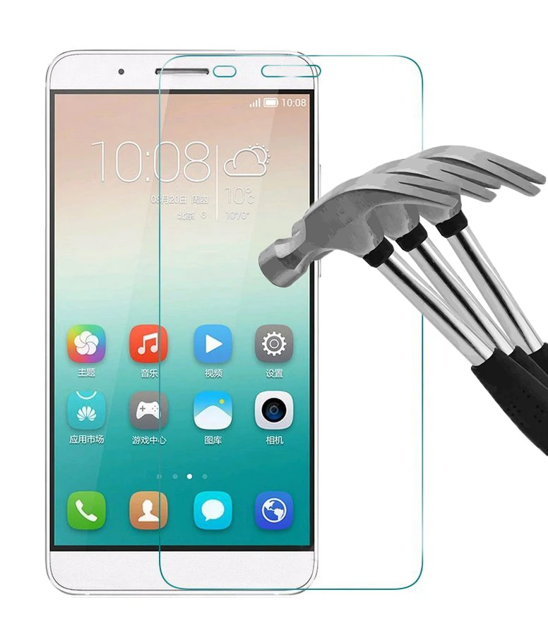 Закаленное Стекло Для Huawei Honor 7I HP01 Телефон 9 H 0.33 мм закаленное протектор экрана
