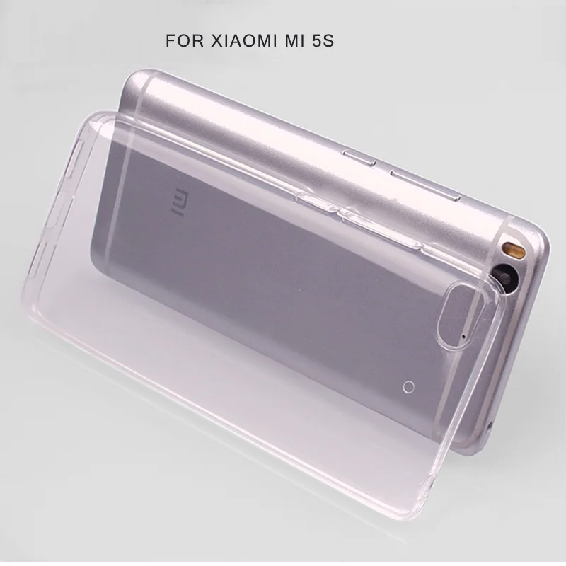 Прозрачный ультра тонкий Тонкий силиконовый чехол на xiomi xiaomi mi5 mi5s чехлы