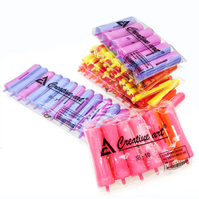 Волнистые бигуди для волос с резинкой|bigoudis magique|hair rod curlerrod hair rollers |