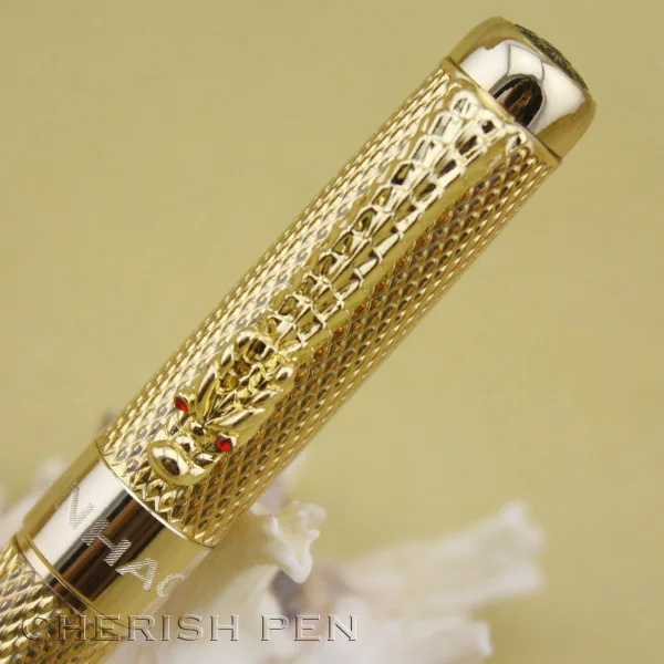 Оптовая продажа Jinhao 1200 Золотой Дракон Клип Шариковая/роликовая