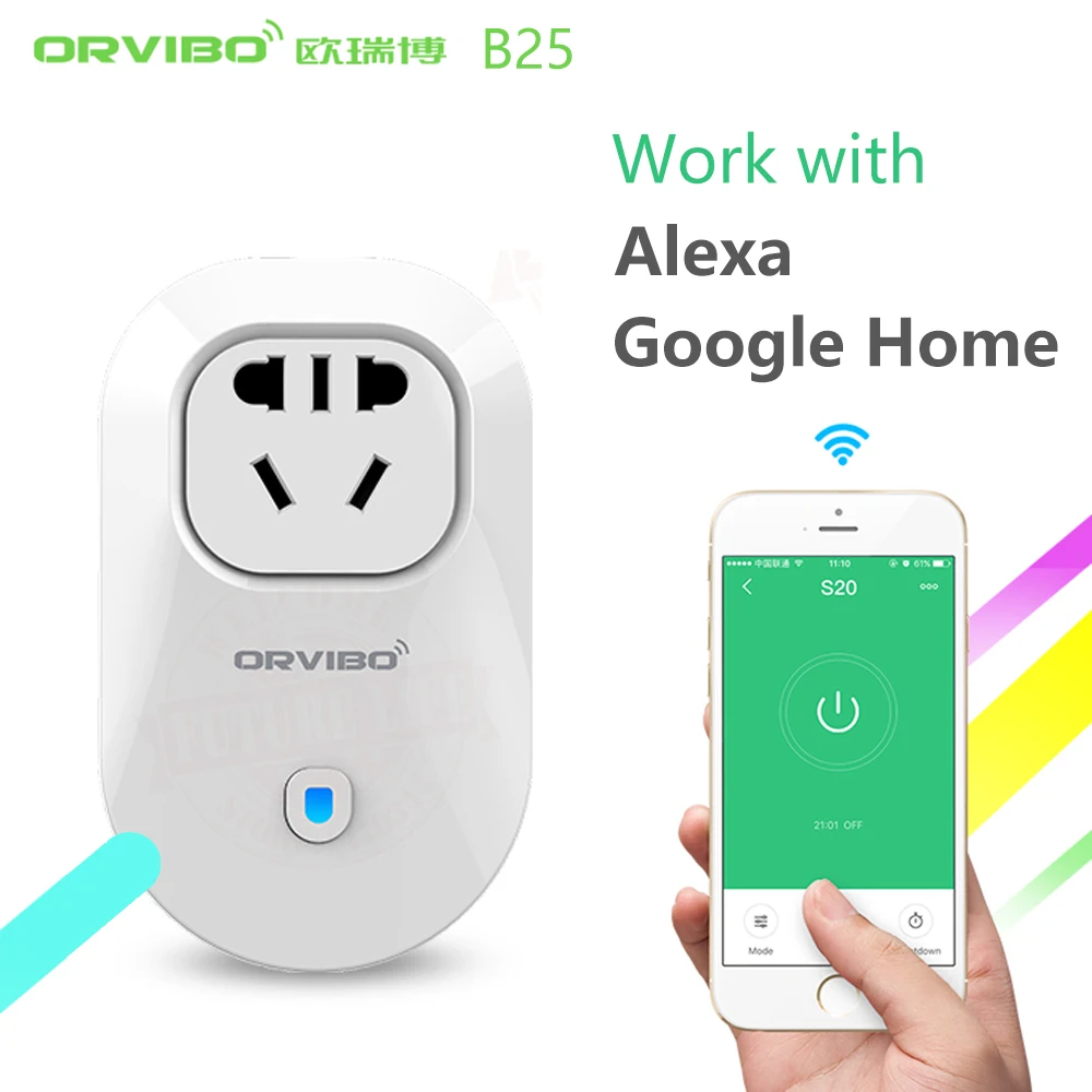Умная розетка Alexa & Google Home Orvibo S20C стандартная умная с Wi Fi/4G дистанционным