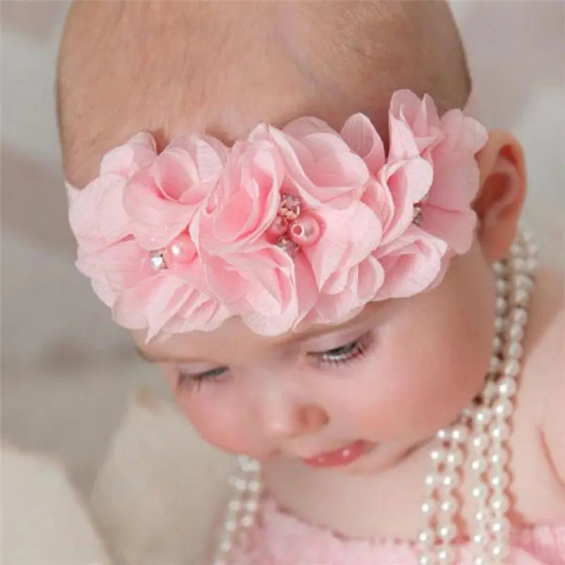 Повязка для волос новорожденных девочек эластичная фотография ободок | Детская
