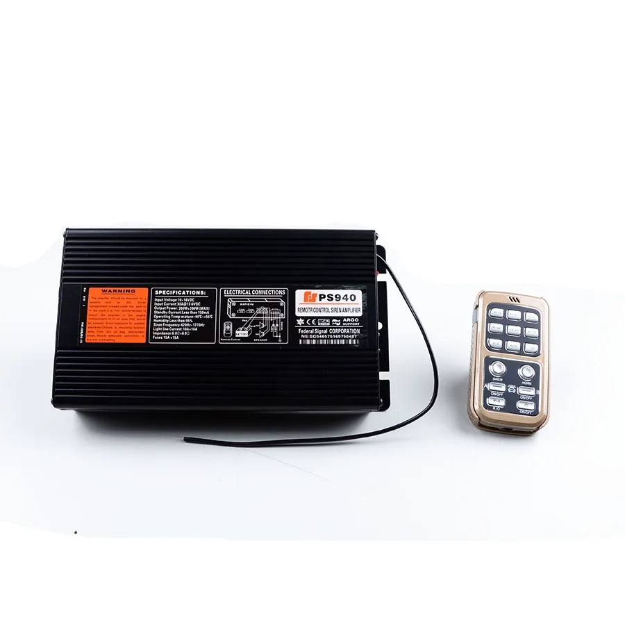 400 Вт 12 В Полицейская Сирена PS940 Электрический Автомобиль Беспроводной Пульт