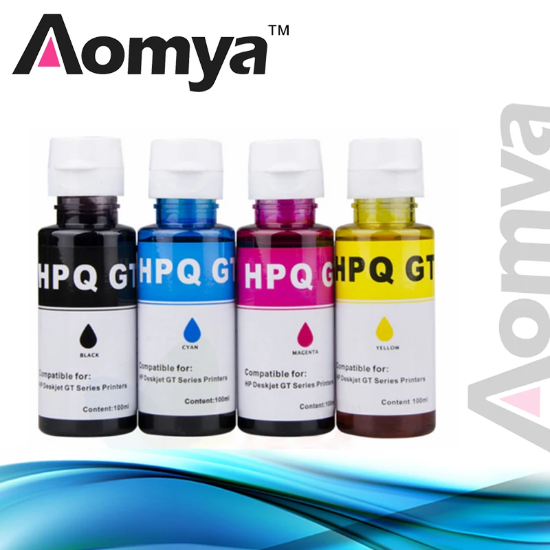 Набор чернил для струйного принтера HP DeskJet GT5810 GT5820 GT51 GT52 GT 4 Х100 мл|ink kit|refill ink kitdye |