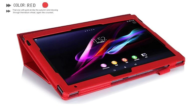Флип-чехол из искусственной кожи для планшета sony Xperia Tablet Z Z1 10," SGP311 SGP312 SGP321 защитные кейсы-оболочки