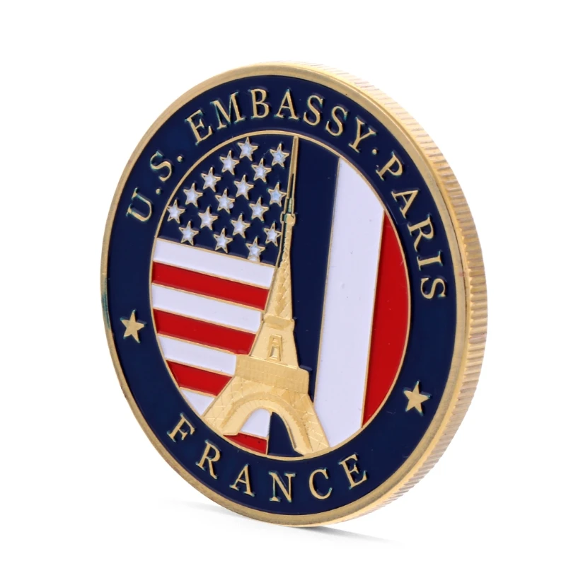 США Embassy Париж Государственный Отдел памятный вызов коллекция монет искусство