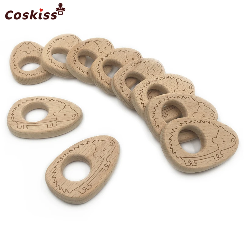 Детский Прорезыватель для зубов из натурального бука|baby teether|baby wooden teetherteething toys |