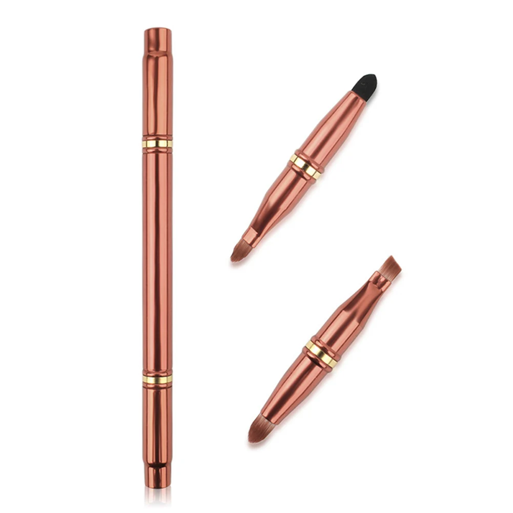 Makeup Brush Double Section 4 Head Portable Lip Eyebrow Beauty Tools for Women YUF99 | Красота и здоровье