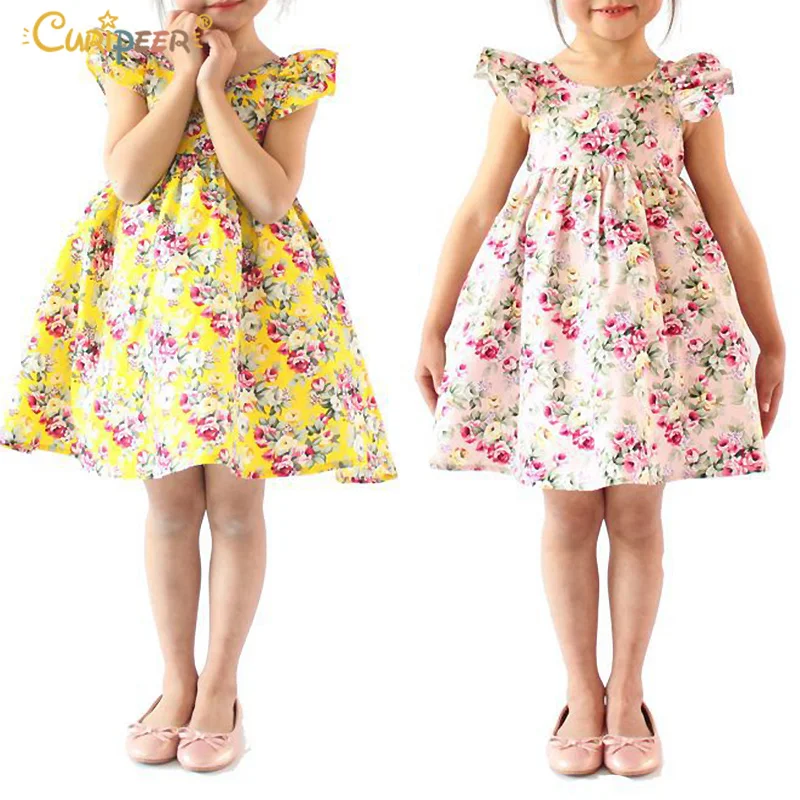 Платья для девочек лето 2019 австралийский стиль платья с рюшами и