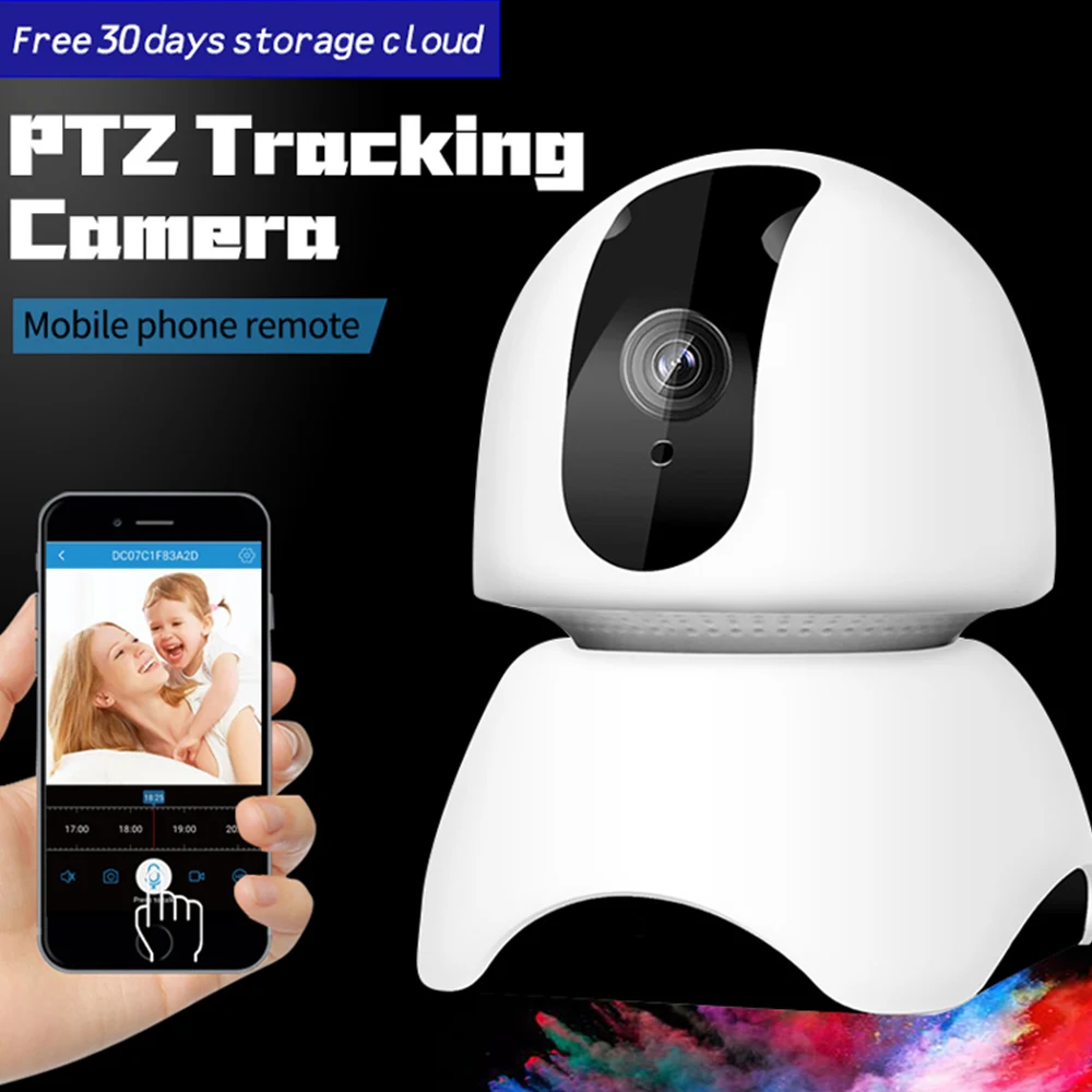 1080P FHD Baby Monitor WiFi Nanny Intercom IR Night vision Two Way Audio Real Time and Playback Wireless Portable Baby Camera