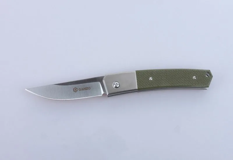 58-60HRC Ganzo Жар-птица G7361-WD1 G7361-WD2 440C Лезвие деревянная ручка складной нож выживания кемпинг инструмент охотничий карманный нож такт - Цвет: G7361-green