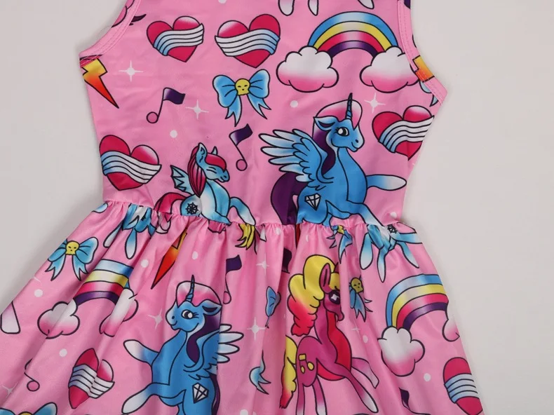 Одежда для детей Vestidos с рисунком из мультфильма Мой маленький ребенок
