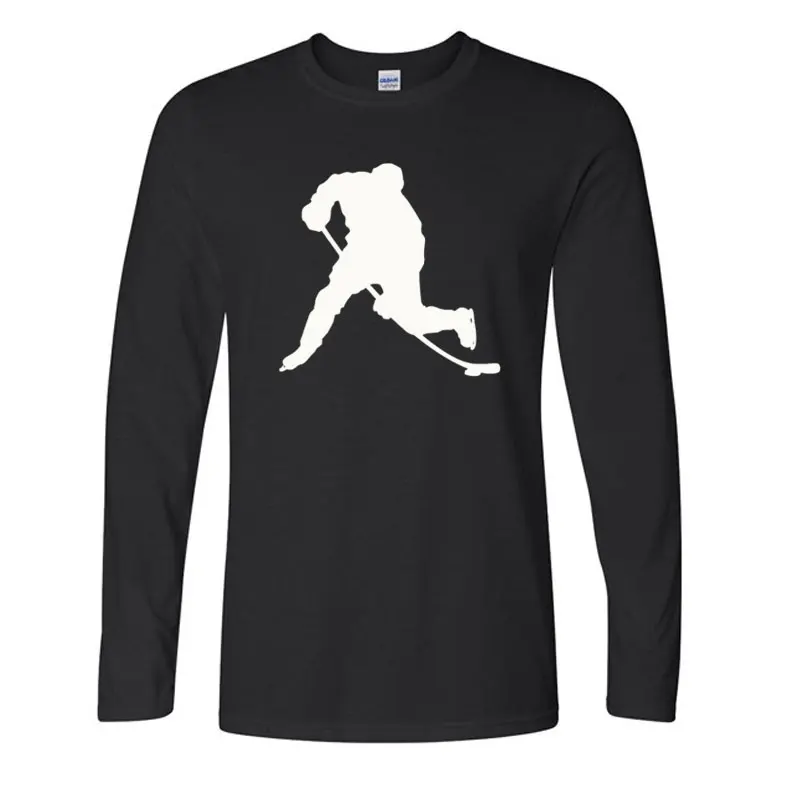 Новинка 2019 Мужская модная футболка с забавным принтом Эволюция хоккеера