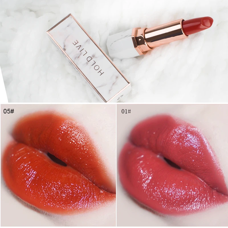 HOLD LIVE белый нефрит мрамор Губная помада для Res губы макияж бренд 2018 Горячая