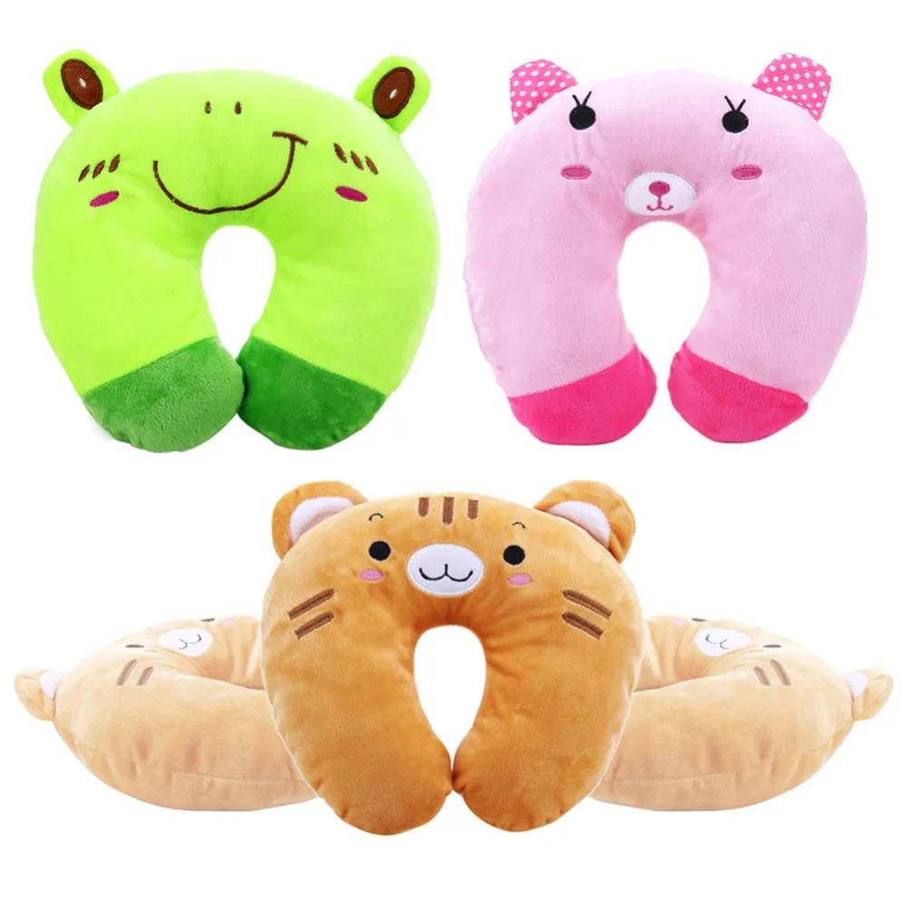 9 стильная Подушка многоцветный мультфильм животное u образный дорожная подушка
