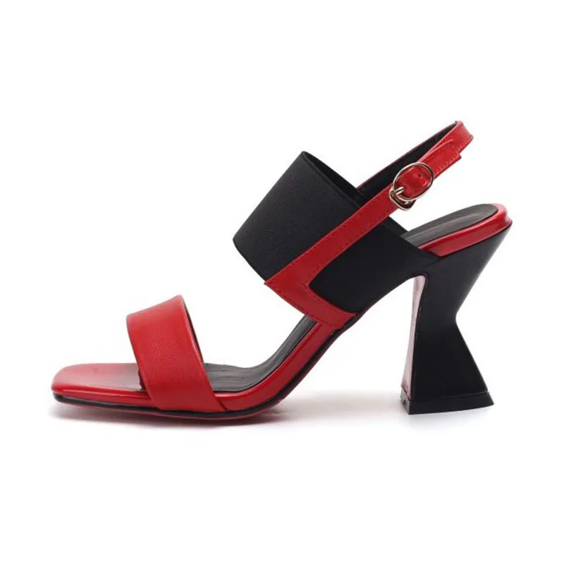 Женские разноцветные босоножки ZALAVOR брендовые свадебные из натуральной кожи на