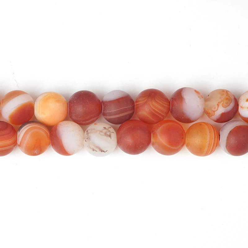 Полосы агата натуральный камень Бусины тусклый лак матовые линии Агаты бусины