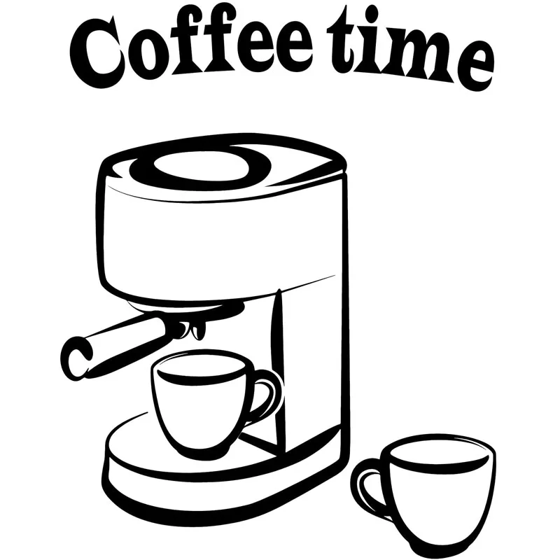 

11x14 см кофе время личные предпочтения Стайлинг автомобиля виниловая наклейка автомобильная наклейка