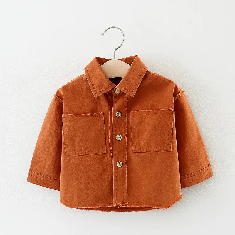 Повседневные куртки для маленьких мальчиков и девочек детские джинсовые пальто