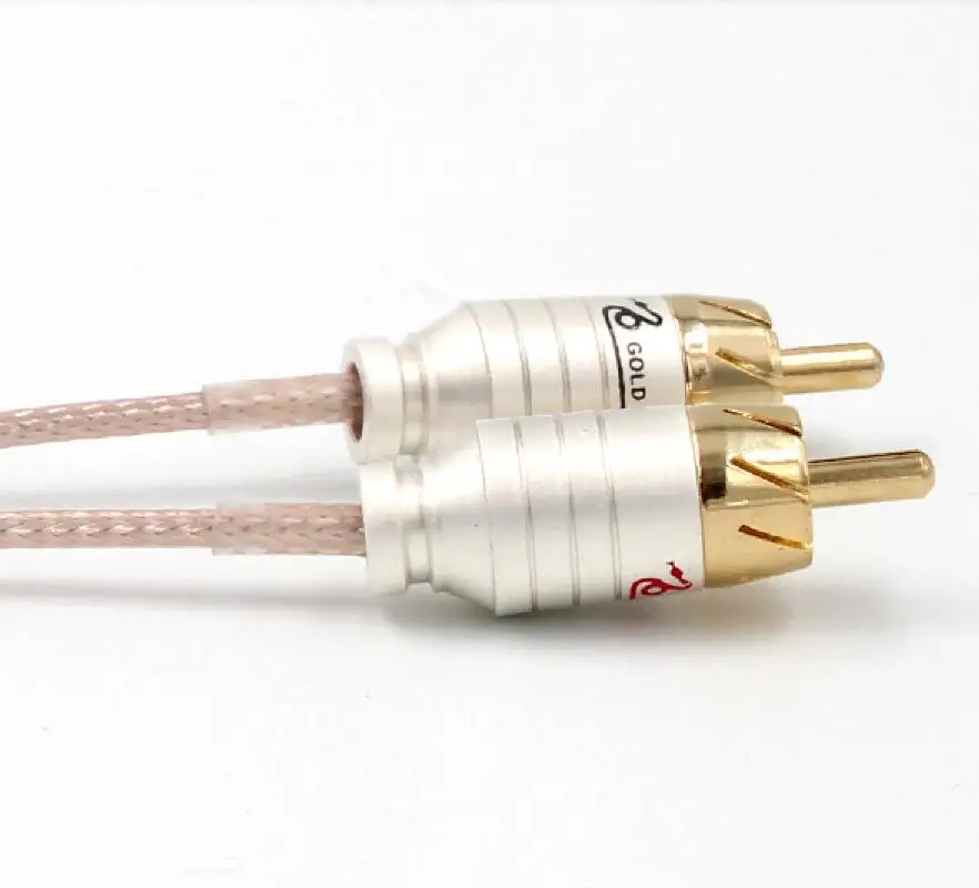 HIFI 2RCA to 2 RCA Audio Cable OFC AV TV DVD Amplifier Subwoofer Soundbar Speaker Wire | Электроника
