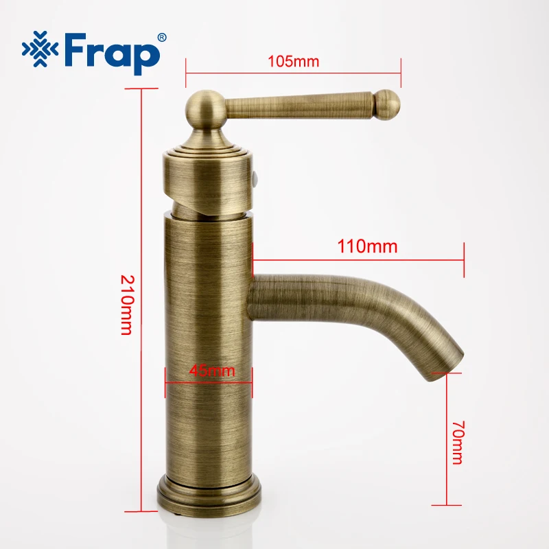 Frap Новое поступление ретро Стиль бронза пространство алюминия ванной бассейна