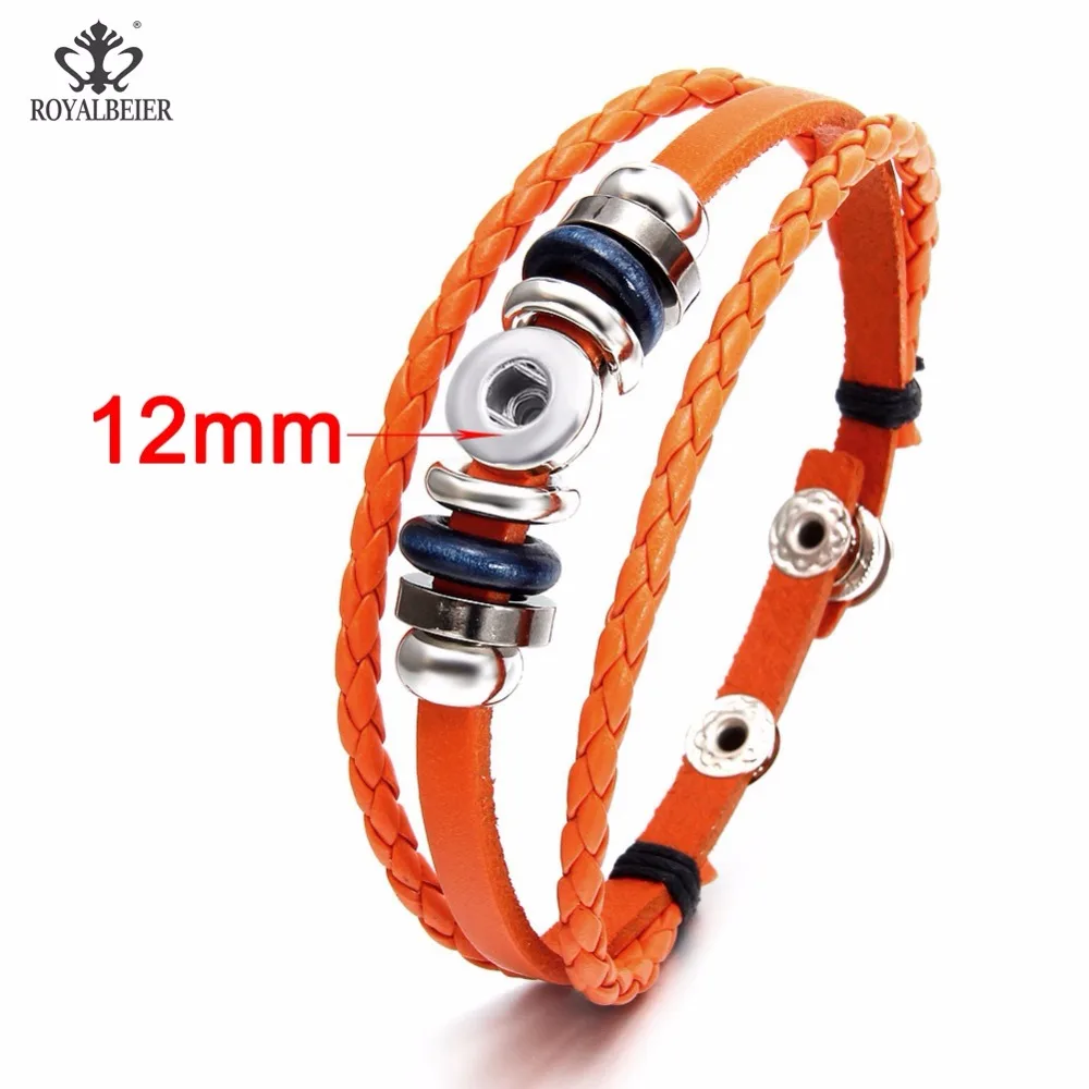 Кожаный браслет ROYALBEIER 1 шт./лот смешанные цвета для ювелирных изделий 12 мм 18
