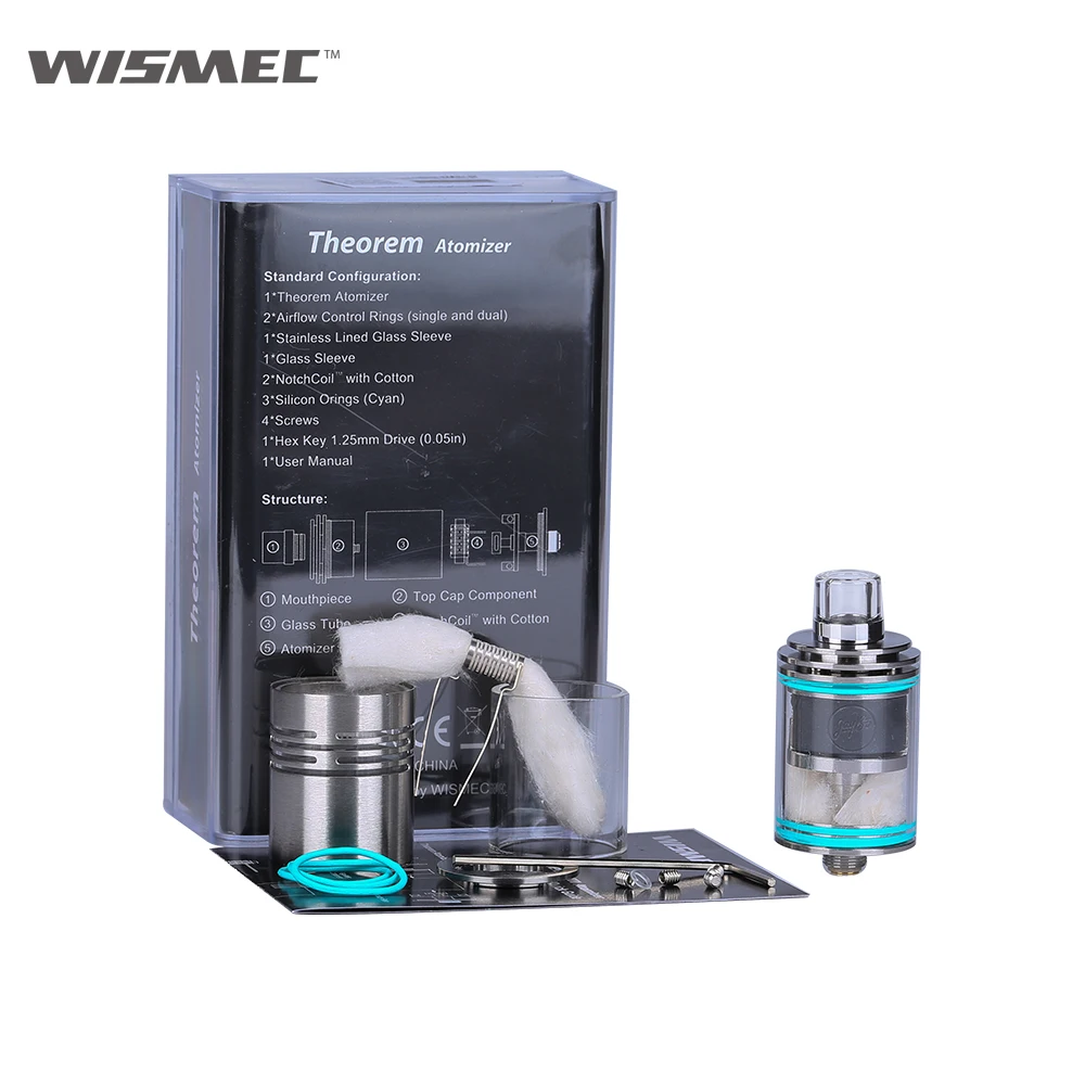 Просвет оригинальный WISMEC теорема RTA распылитель электронная сигарета vape Танк