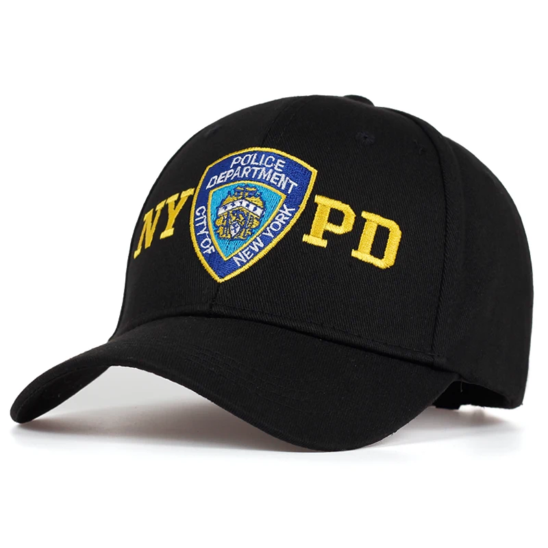 Высококачественная бейсболка с вышивкой NYPD, уличные кепки от солнца, регулируемые Кепки из хлопка для пары, шляпы для папы, хип-хоп кепки для полиции