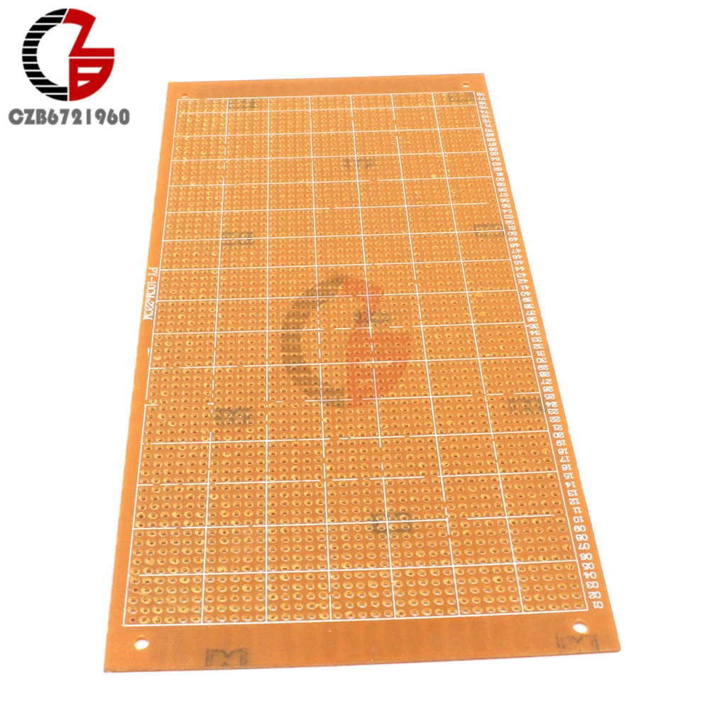 10x22 см DIY Универсальная бакелитовая пластина бумага Прототип PCB макет Эксперимент Матрица доска односторонний лист медь