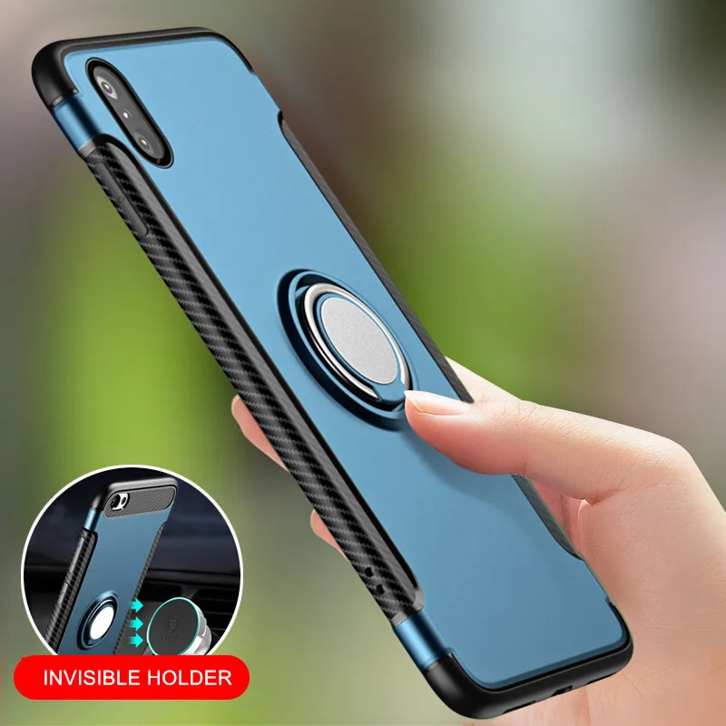 Чехол для iPhone 5 5s SE Броня гибридный защитный чехол 6 S 7 8 Plus X XR XS Max автомобильный