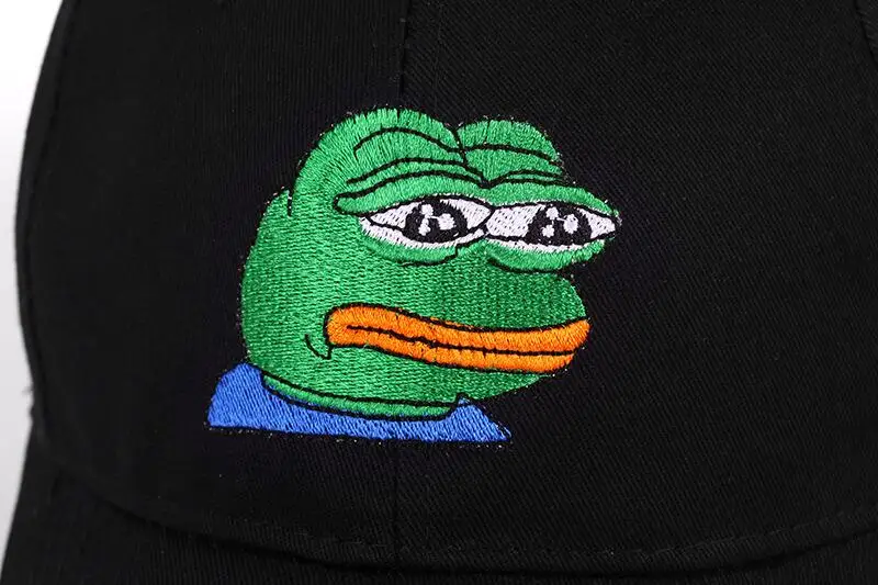 Sad Kermit Кепка лягушка Pepe Feels Bad Man вышивка солнцезащитная Хип хоп бейсбольная Snapback