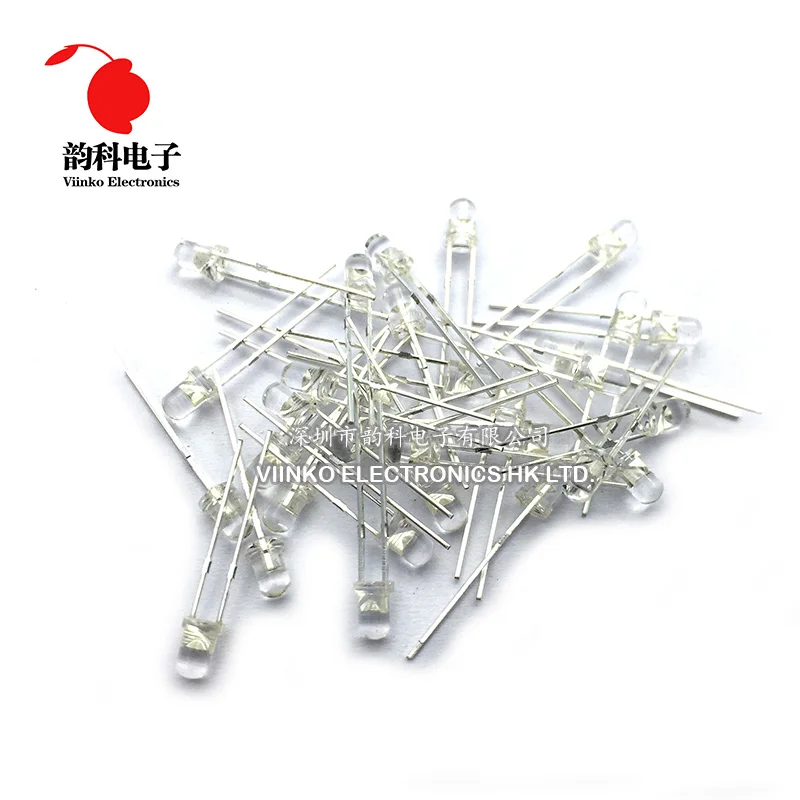 Белый светодиод 3 мм 100 шт.|100pcs white led|led 3mmwhite led 3mm |