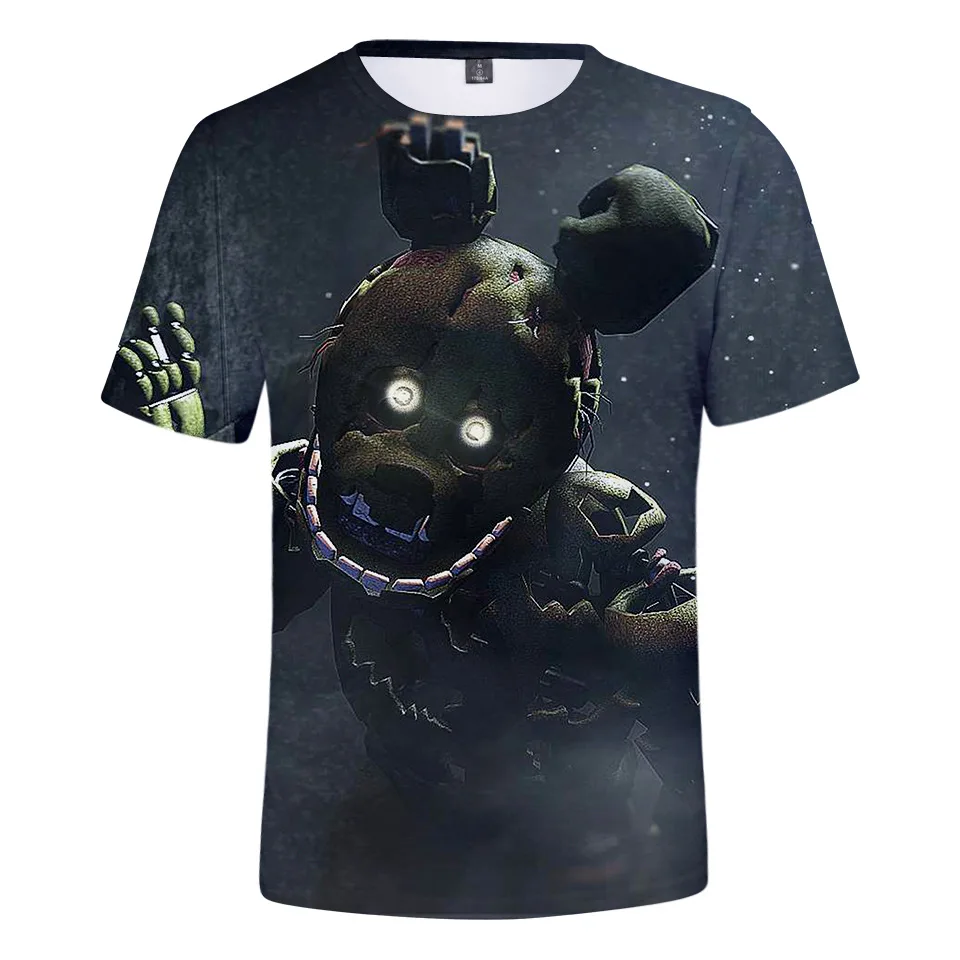 Футболка для детей от 3 до 14 лет футболка с 3d принтом пять ночей у FNAF мальчиков и