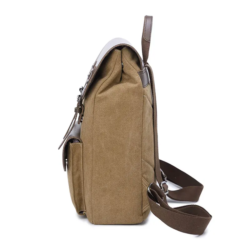 Классический холщовый рюкзак для мужчин и женщин большой Mochila с передним