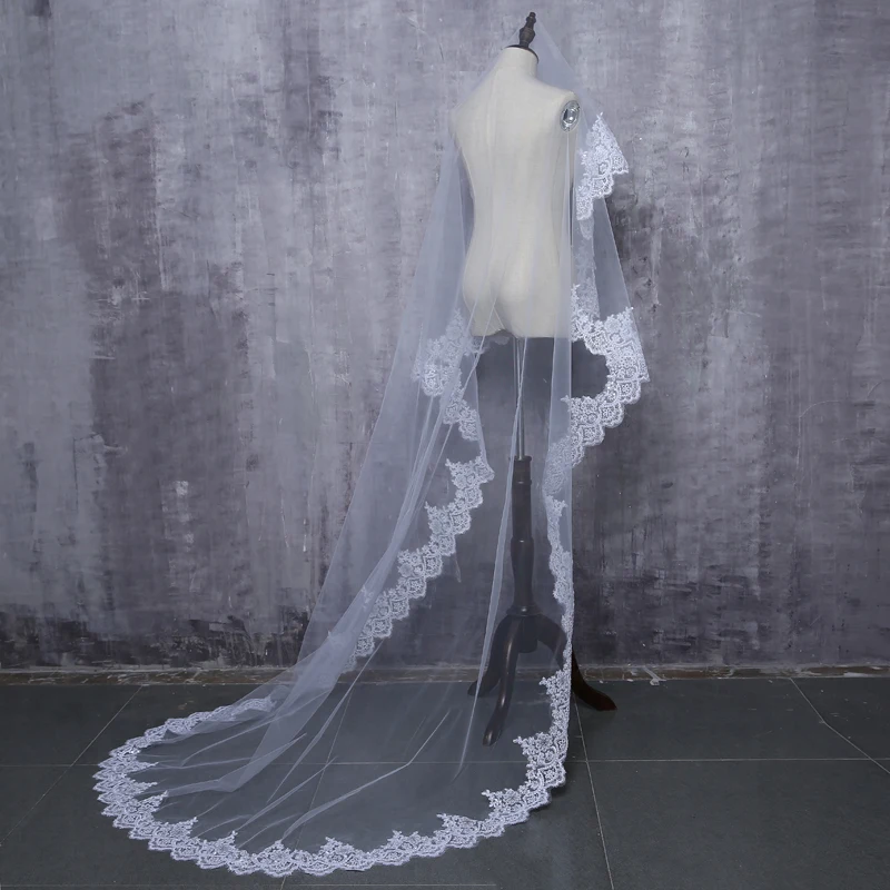 Свадебное платье оптом и в розницу 100% Кружевной Край около 3 м Длинная свадебная