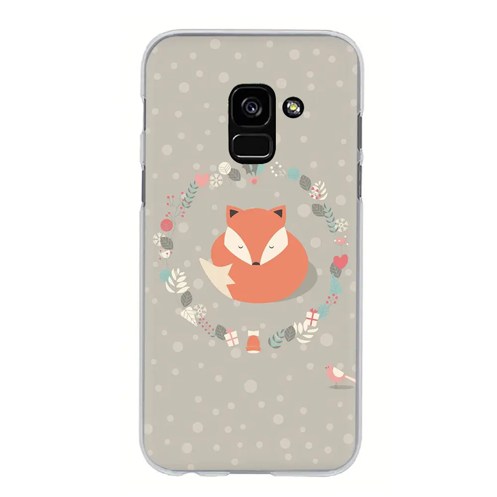 H9 Fox Animal Hard phone cover case for Samsung Galaxy A3 5 A6 7 8 9 A10 30 40 50 70 - Цвет: H9