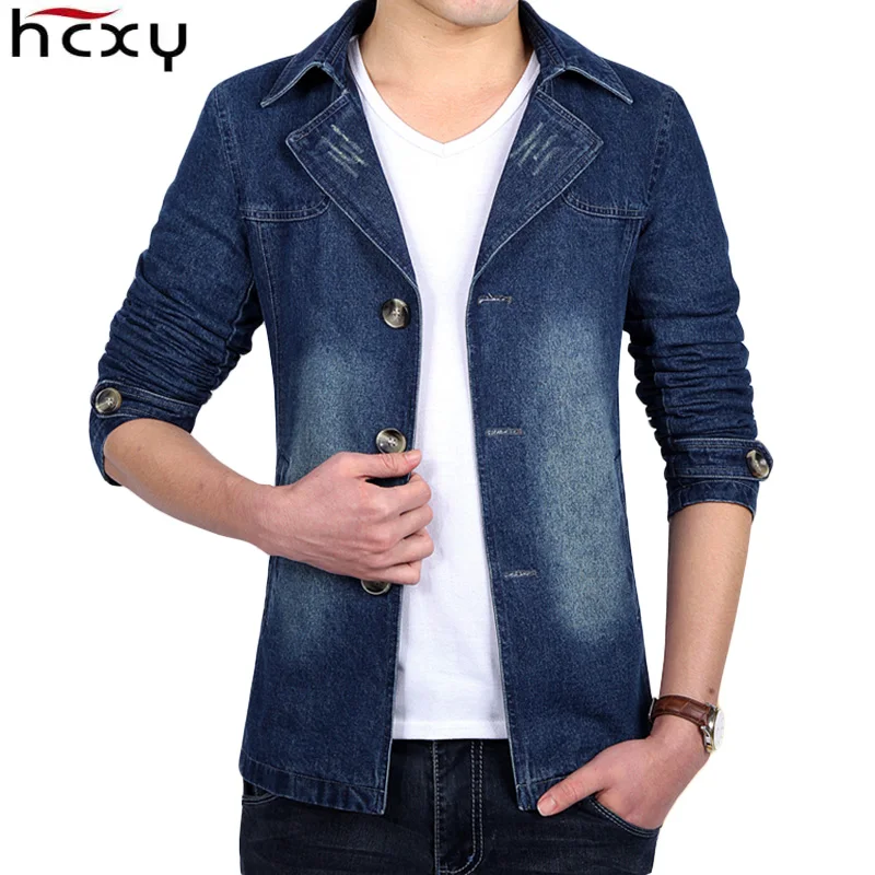 HCXY 2019 Новая осень мужской костюм Блейзер Для мужчин тенденция Жан костюмы куртка