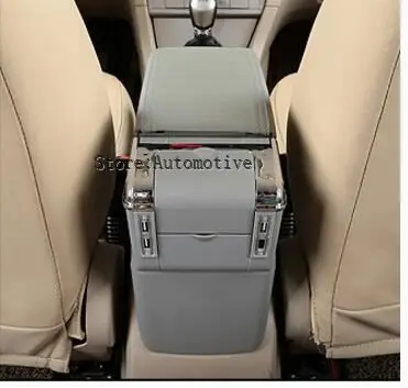 Для Citroen c-elysee/для peugeot 301 подлокотник центральный магазин содержание коробка для хранения с держатель стакана, пепельница аксессуары 2012