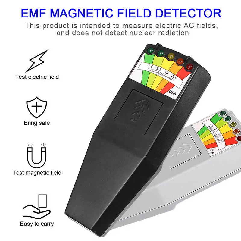 Детектор магнитного поля EMF с батареями 9 В привидение охота Паранормальное