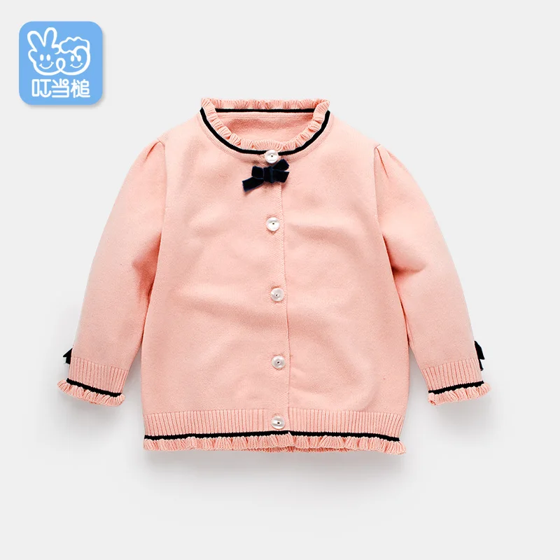 Dinstry/весенне осенний джемпер для маленьких девочек Детский свитер с длинными