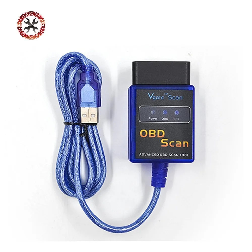 Vgate Scan USB ELM327 OBD2 OBD 2 OBD Scan USB интерфейсный кабель автомобильный ECU диагностический инструмент сканер автомобильный код считыватель и сканирующие инструменты