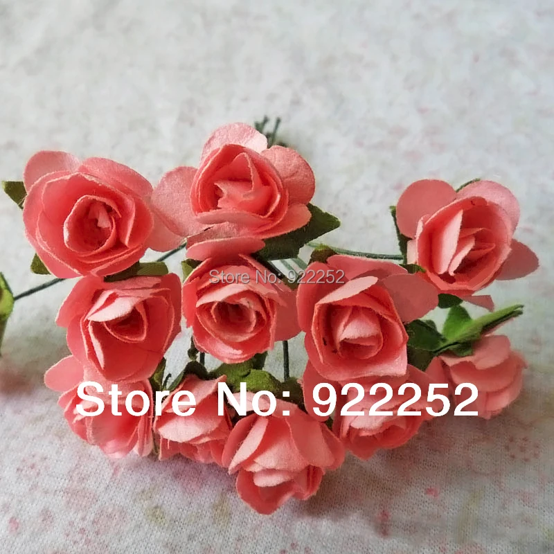 

1.5CM handmade artificial paper flower mini roses bouquet,diy craft scrapbooking accessories&decoration for garland&favor box