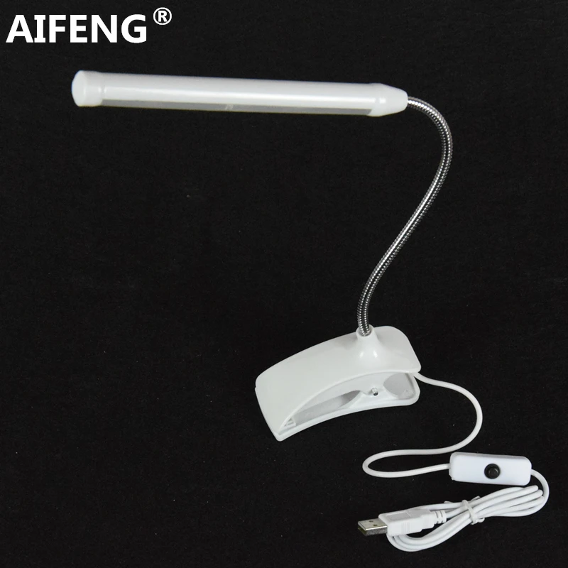 

AIFENG usb led lamp book lamp power by usb dc 5v 1a/2a reading lamp usb led light bulb for computer clip lamp with clip