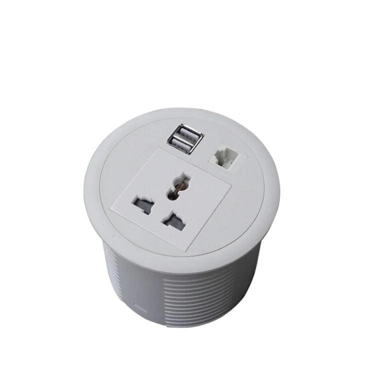 Втулка питания 1 розетка 2 порта USB RJ45 для разъема управления кабелем/офисного