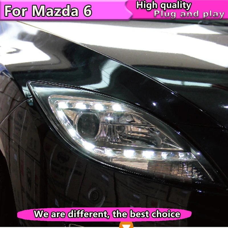 Стайлинг автомобиля для Mazda 6 фар 2009 2012 светодиодная фара передняя drl проектор H7 hid