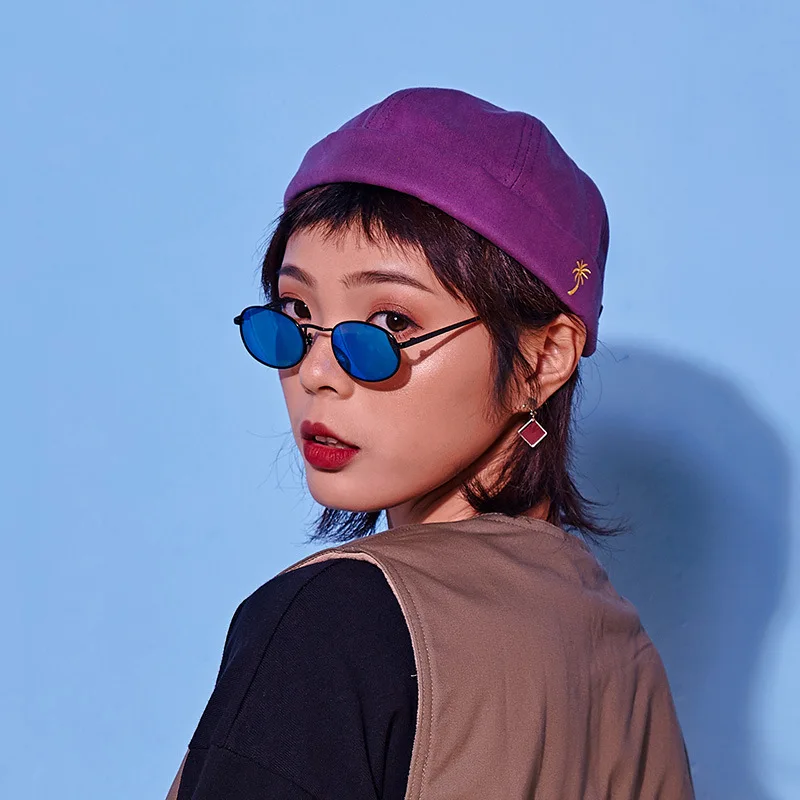 Винтажная вышитая хлопковая однотонная шапка помещика для мужчин и женщин без